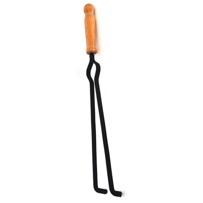 Metal tongs for fireplace 58cm
