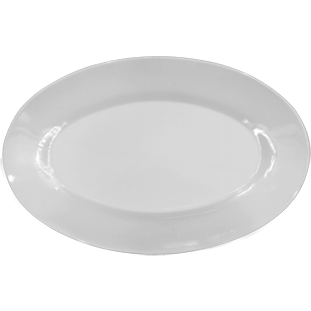 Melamine oval platter 24cm