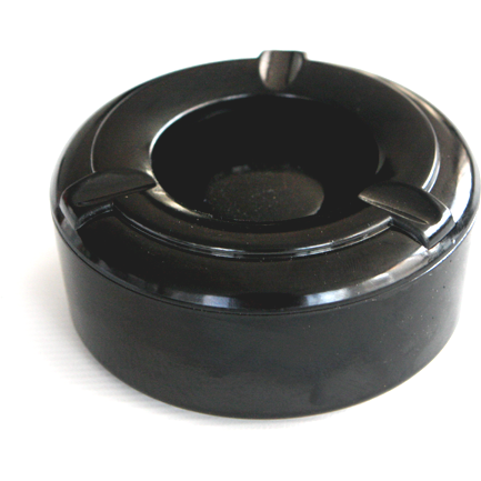 Melamine windproof ashtray black 10x4cm