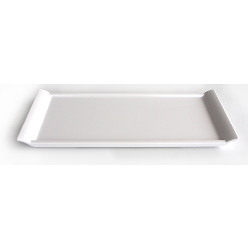 Melamine rectangular platter white 35cm