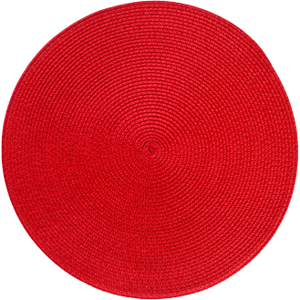Round PVC placemat "Red" 38cm