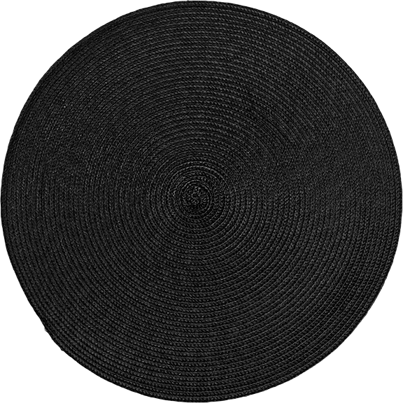 Round placemat "Black" 38cm