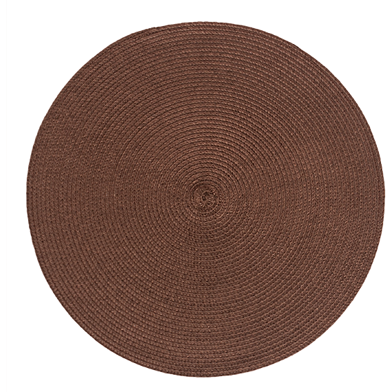 Round placemat "Brown" 38cm