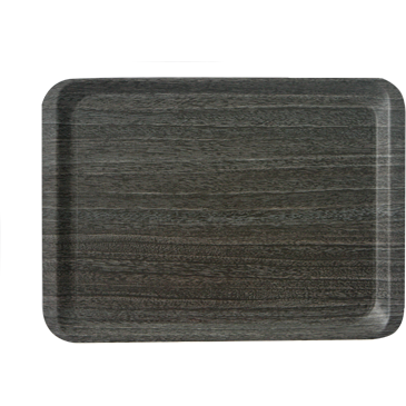 Laminated rectangular tray with non slip surface "Granite" 44cm