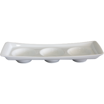 Milano Platter with three compartments 32x12cm