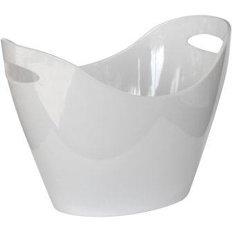 Polycarbonate champagne bucket white 5.5 litres