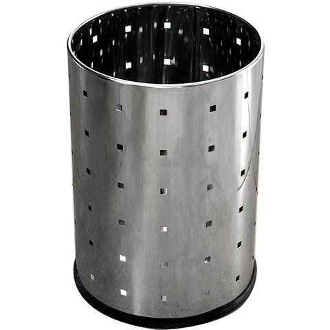 Round metal trash can 12 litres