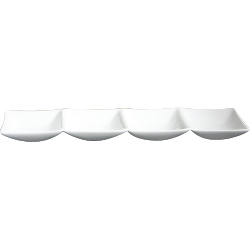 Hong Kong Sauce bowl with four sections 33x8cm