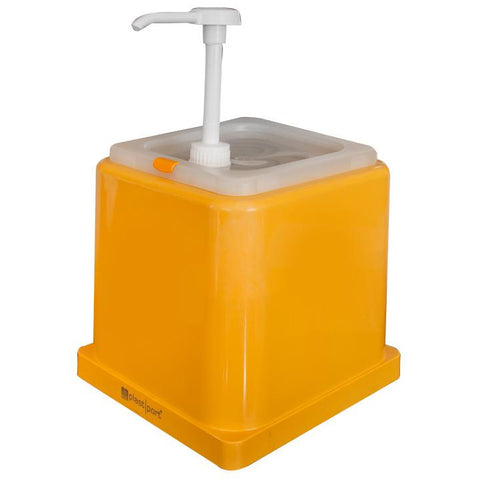 Sauce pump dispenser yellow 2.2 litres