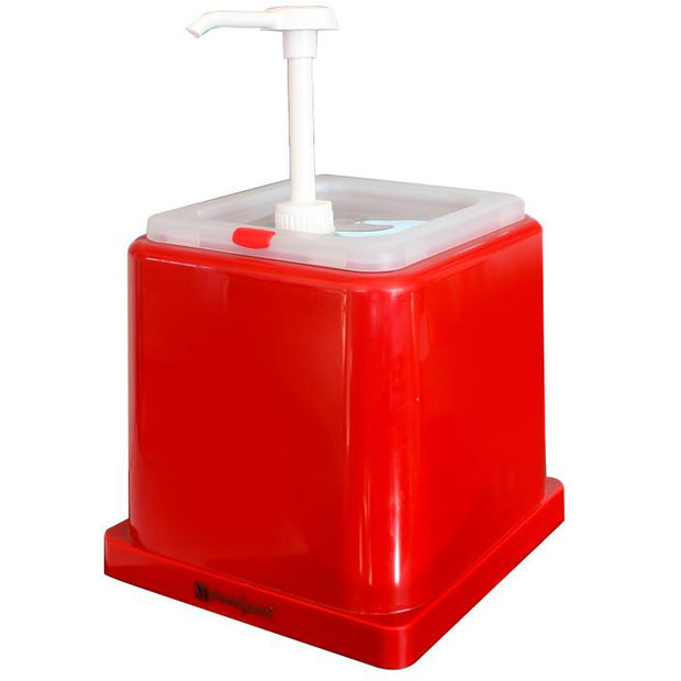 Sauce pump dispenser "Ketchup" red 2.2 litres