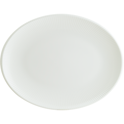 Iris White Moove Oval Plate 36x28cm