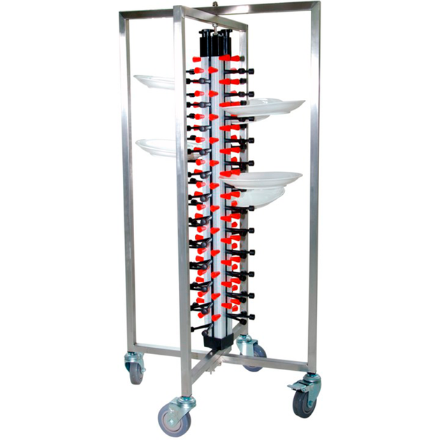 Mobile plate rack for 48 plates – HORECANO