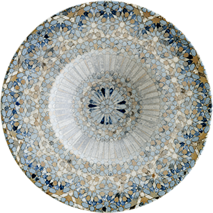 Luca Mosaic Banquet Deep Plate 28cm 400ml