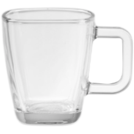 Glass mug for hot drinks "Piazza" 236ml
