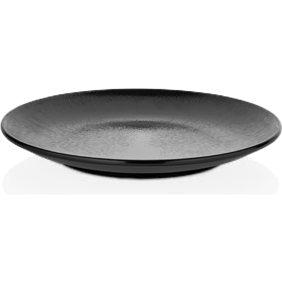 Round melamine platter "Mina" black 45сm