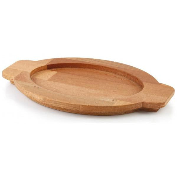 Wooden oval tray 24сm