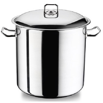 Deep pot with double bottom "Home Perfect" 14 litres