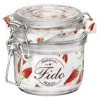 Glass jar with clip top 350ml