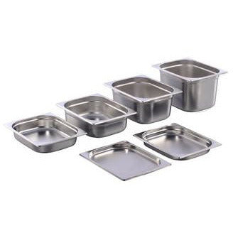 Stainless steel 18/10 gastronorm container GN 1/2 200mm 11 litres