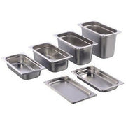 Stainless steel 18/10 gastronorm container GN 1/3 20mm 600ml