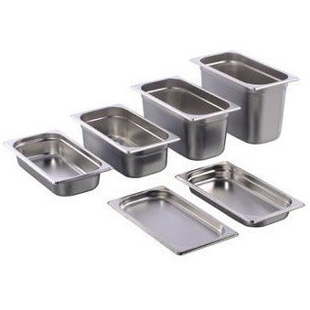 Stainless steel 18/10 gastronorm container GN 1/3 200mm 7.25 litres