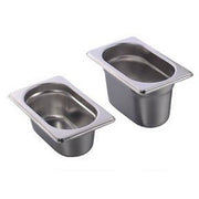 Stainless steel 18/10 gastronorm container GN 1/9 65mm 500ml