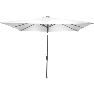 Square garden umbrella white 3x3m