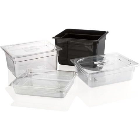 Polycarbonate gastronorm storage container GN 1/2 transparent 5.9 litres