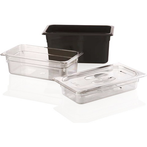 Polycarbonate gastronorm storage container GN 1/3 transparent 5.3 litres