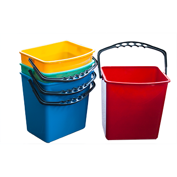 Plastic square bucket 6 litres