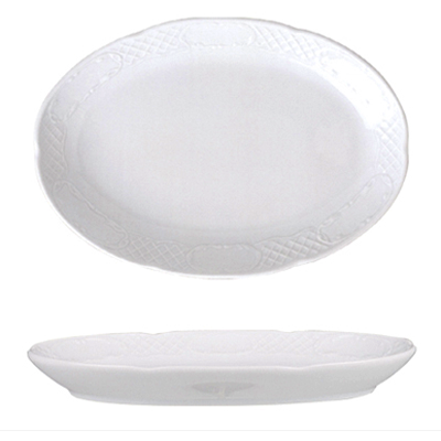 Flora oval platter 28cm